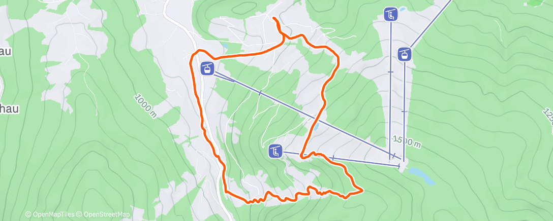 Map of the activity, Skitour zur Mittagszeit