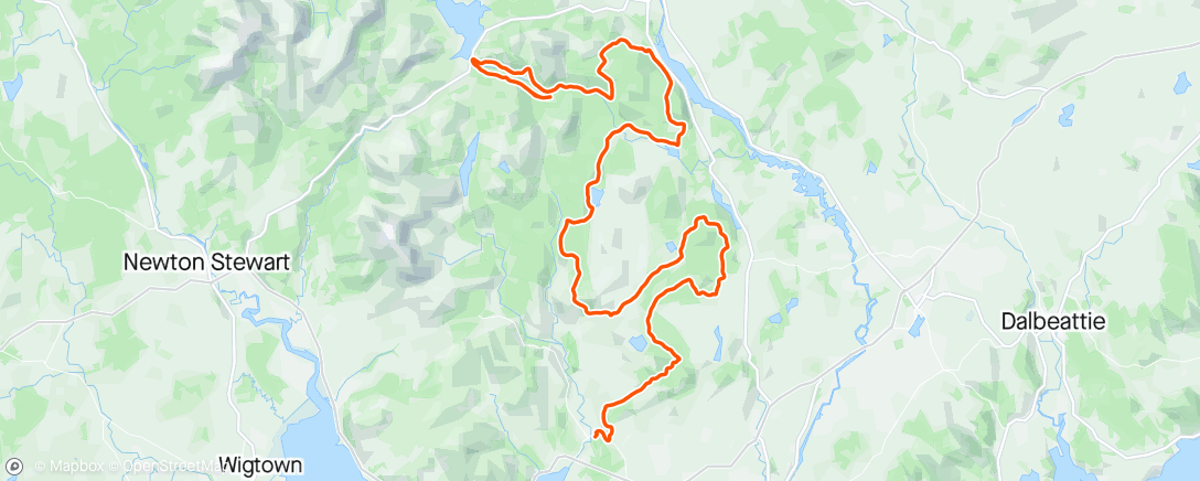 Map of the activity, Gralloch - absolutely beautiful unfortunately puncture galore for me🥲