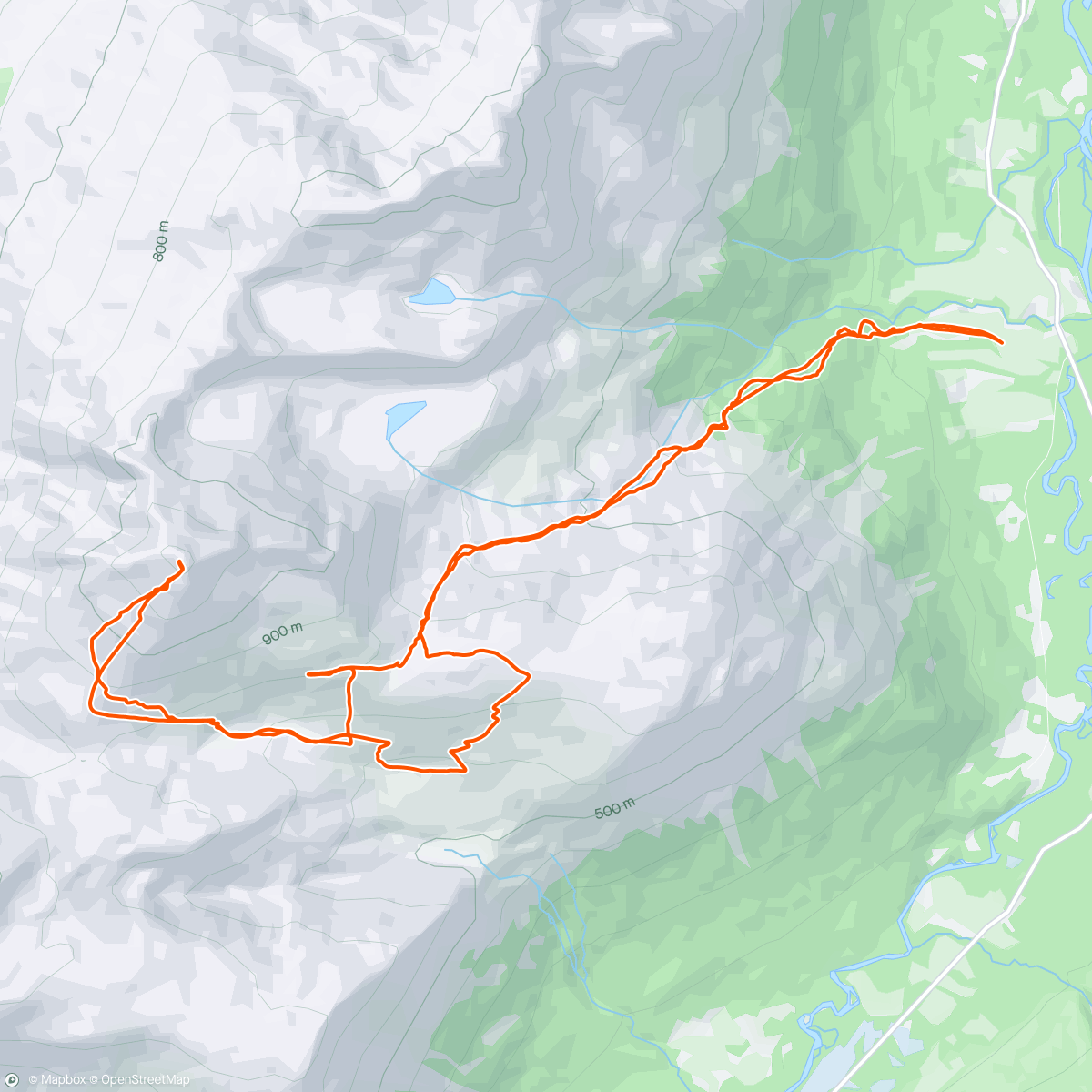 Map of the activity, Rasmustinden