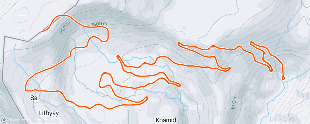 Map of the activity, MyWoosh - Jebel Jais