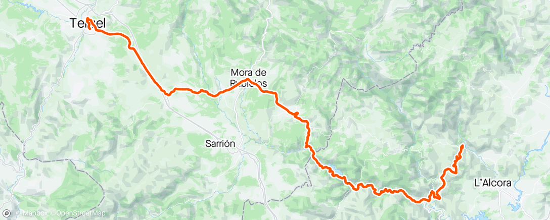 Map of the activity, Vuelta étape 3: Charlotte 2ème 💪