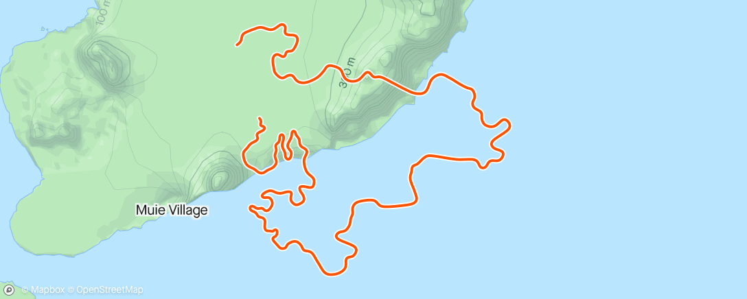 Карта физической активности (Zwift - Lavender Unicorn on Tire-Bouchon in Watopia)