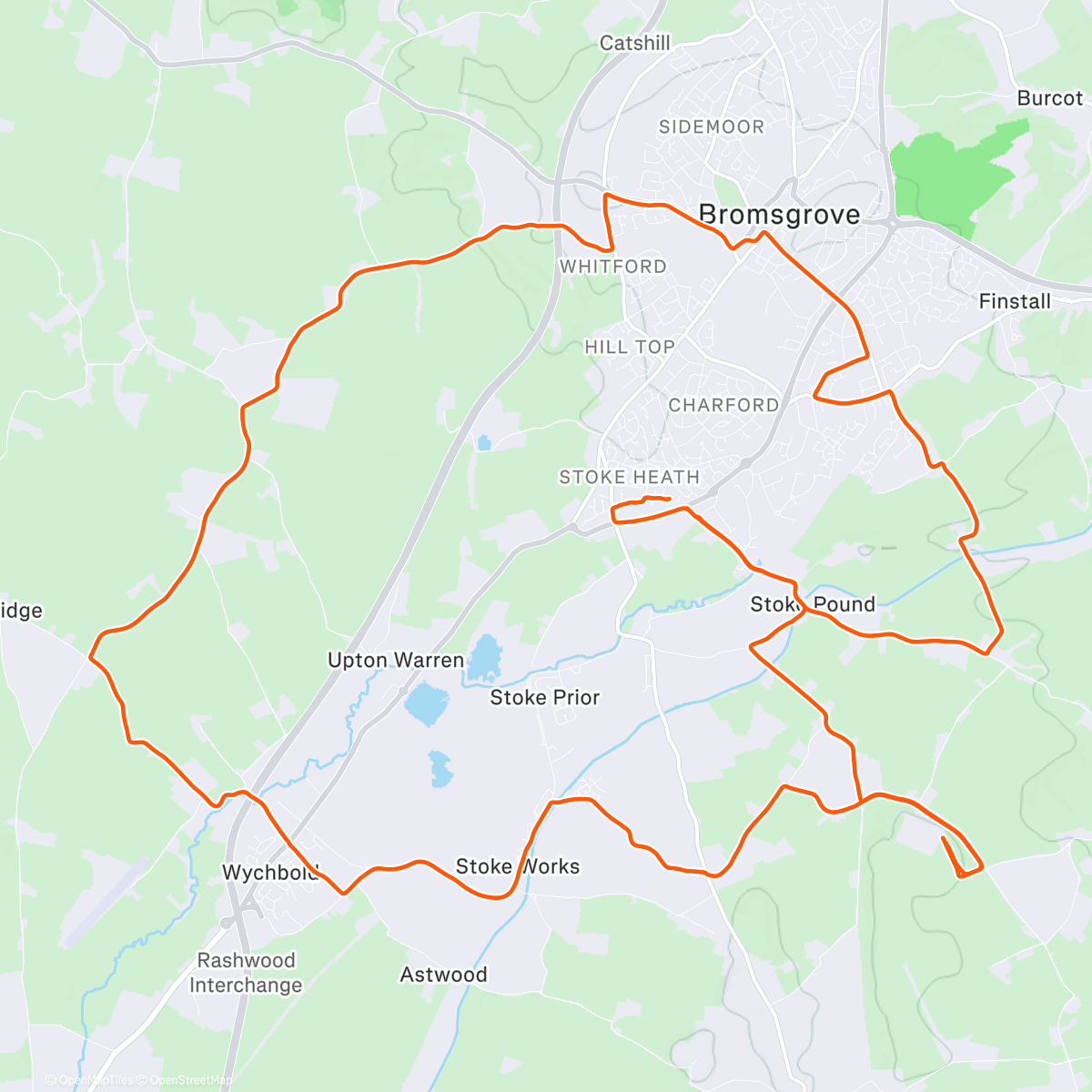 Map of the activity, Christmas Day - Gravel ride with Andy