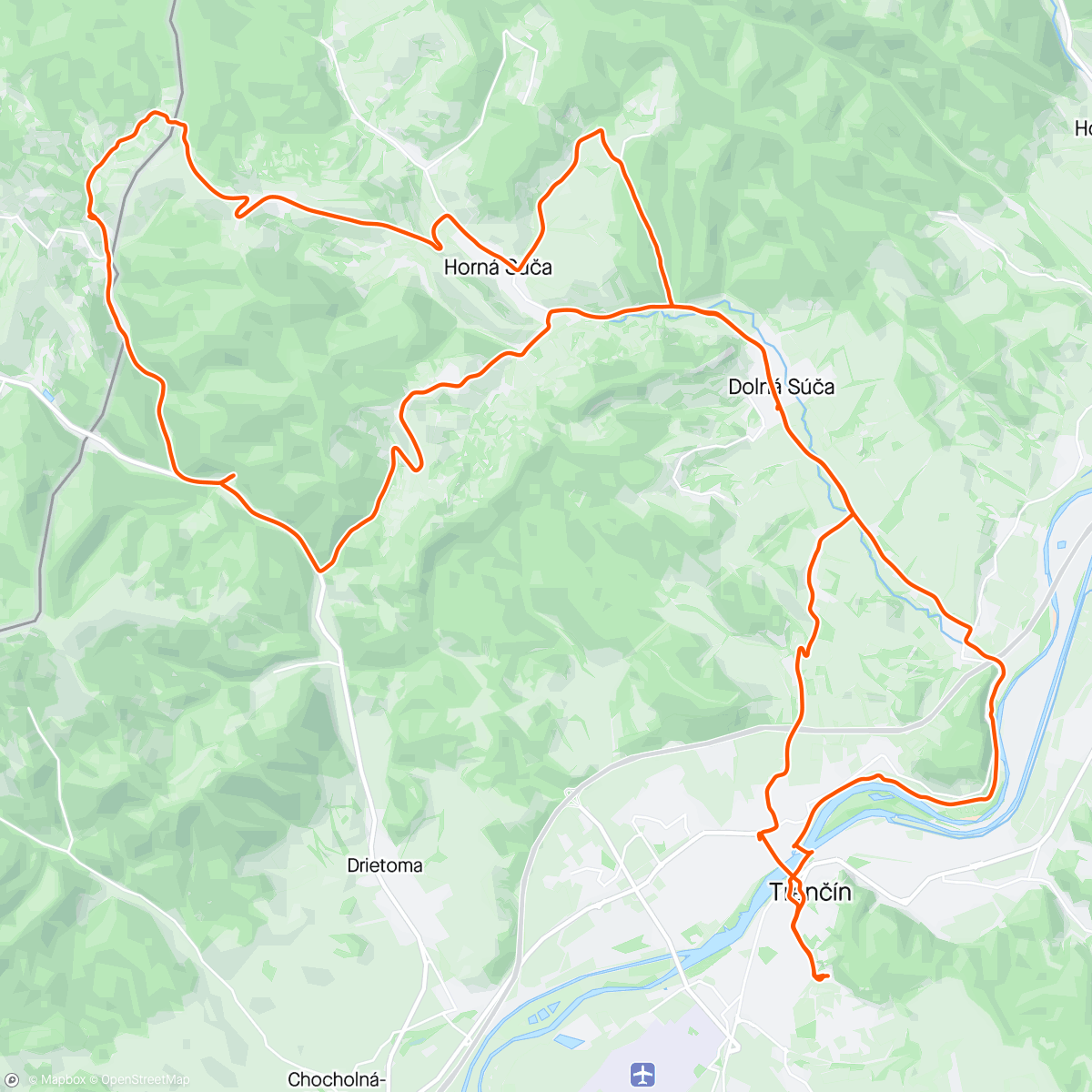 Map of the activity, Mama, Ferko, Repáky, Vlčí, lesák, Dúbrava