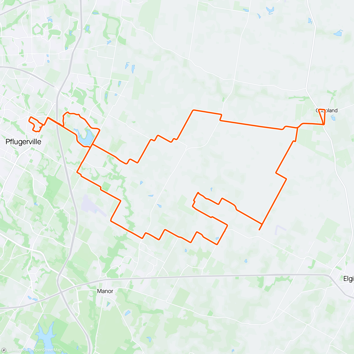 Map of the activity, Blessing of the Bikes