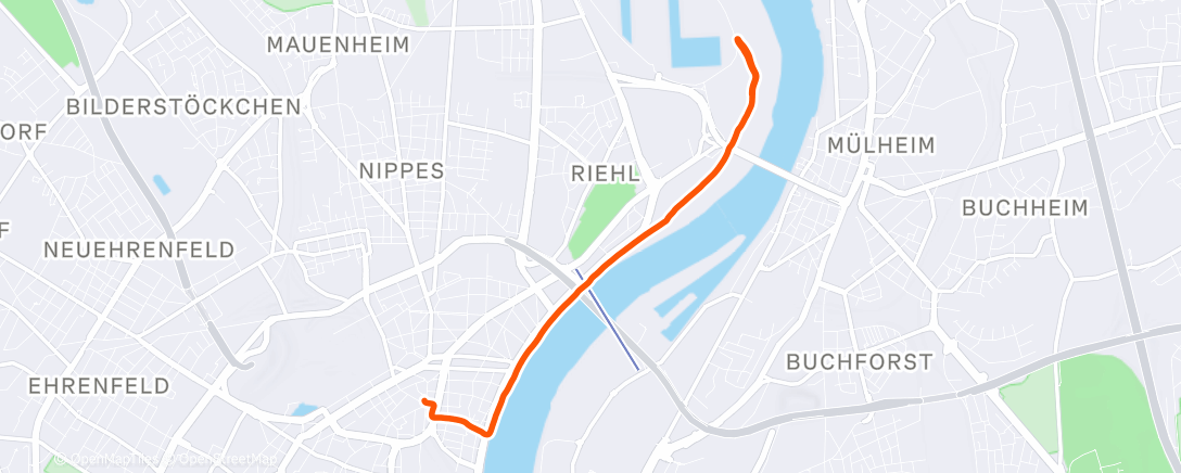 Map of the activity, Lunch Run