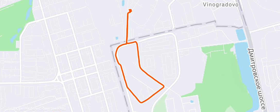 Map of the activity, Утренняя прогулка