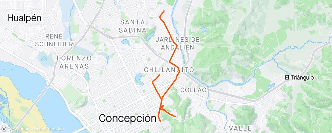 Mappa dell'attività Vuelta en bicicleta de montaña vespertina