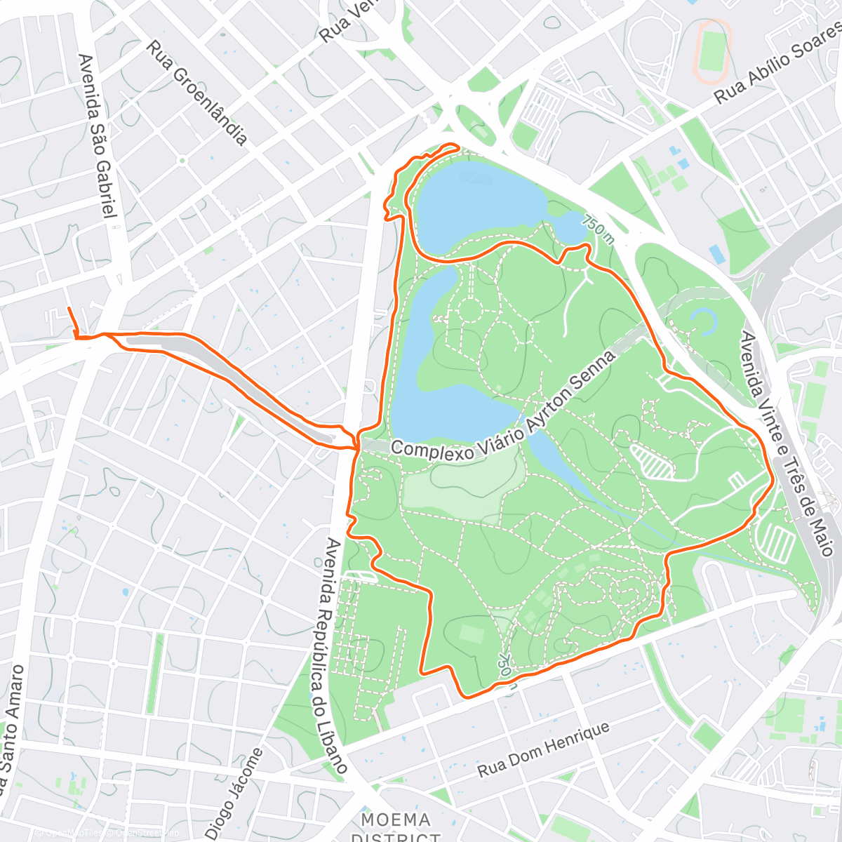 Map of the activity, Ibira