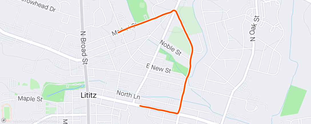 Mapa de la actividad (Evening Run w/ Ian 😅)