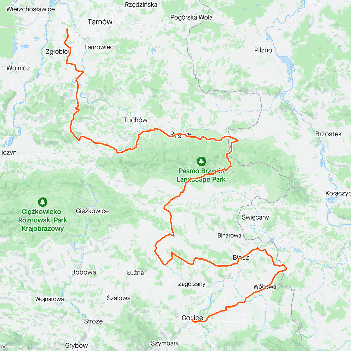 Map of the activity, Małopolskie Gminobranie
