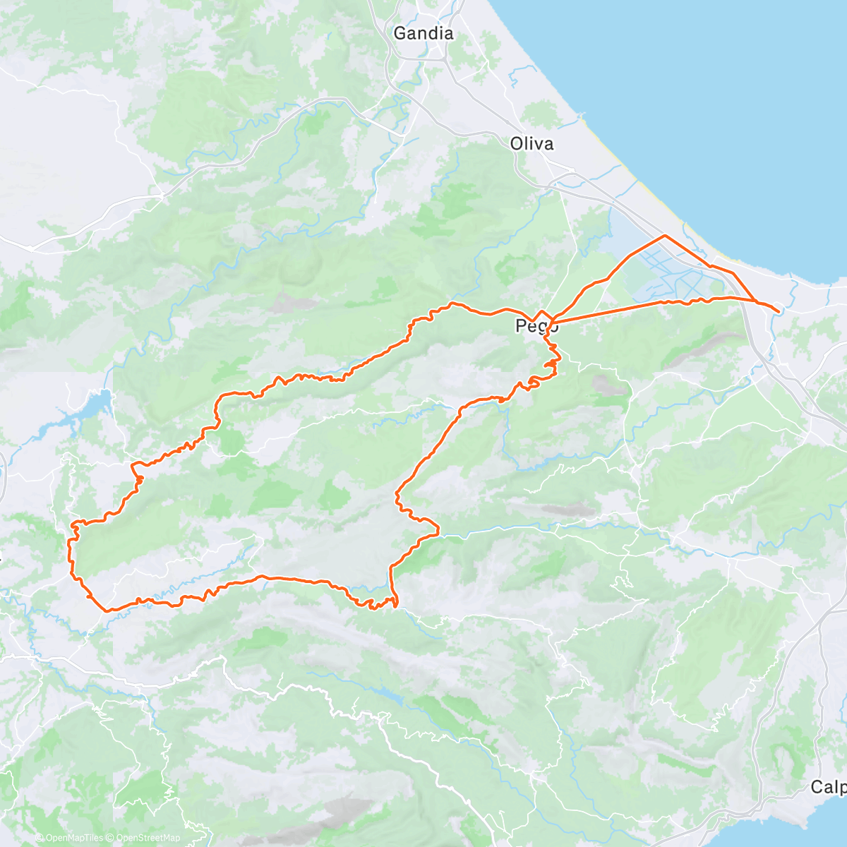 Mapa de la actividad (Sortie vélo le midi)