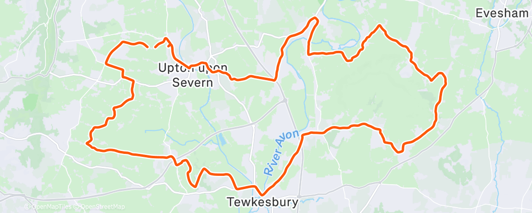 Map of the activity, Morning Ride