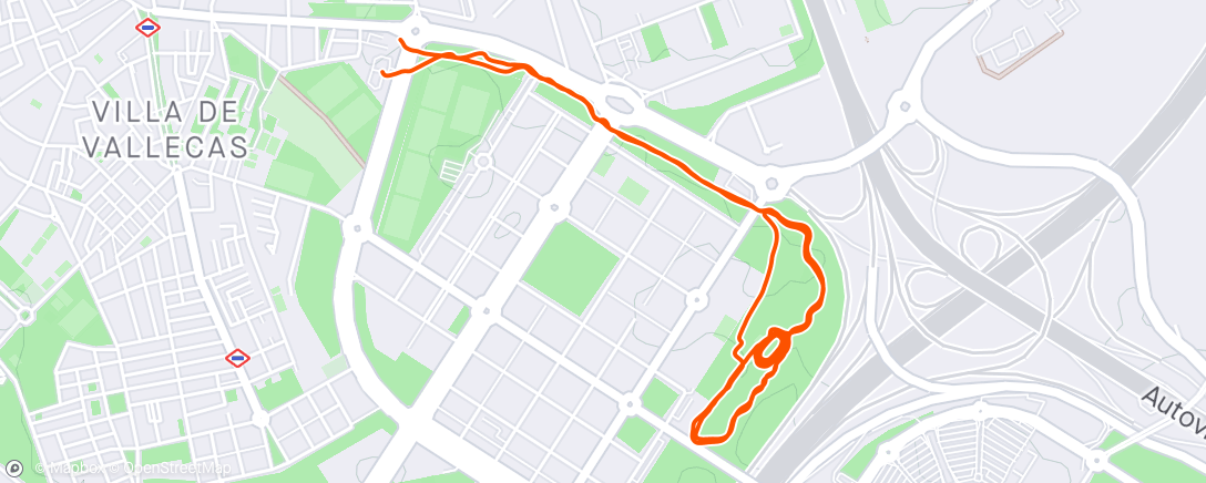 Map of the activity, 19.- Series 800x10 (200m Rec.)