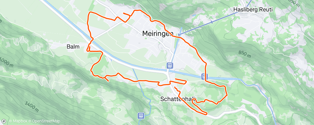 Map of the activity, Balm - Bännenberg