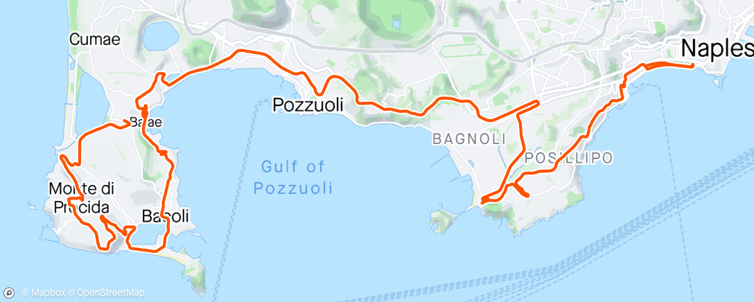 Map of the activity, Napulè 🍕☀️🔥