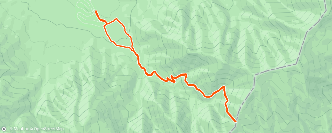 Map of the activity, Morning Hike