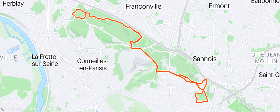 Map of the activity, Trail Tourisme