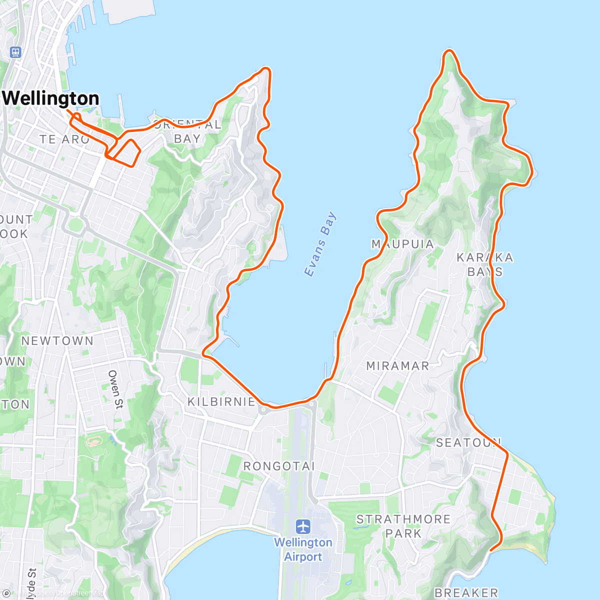 Map of the activity, SOS