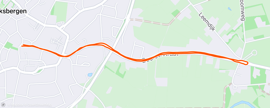 Map of the activity, Uitlopen