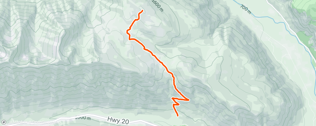 Map of the activity, Driveway butte