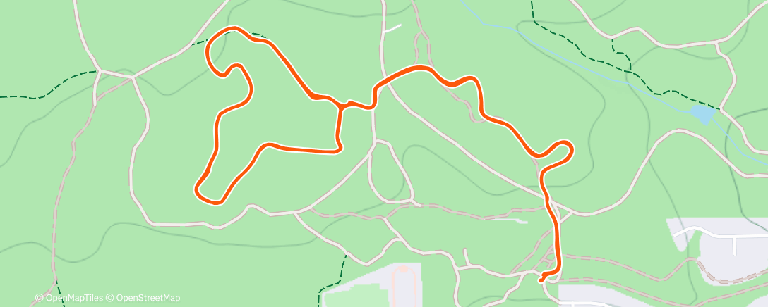 Map of the activity, Morning Nordic Ski