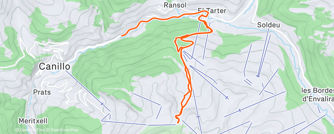 Carte de l'activité Morning Backcountry Ski