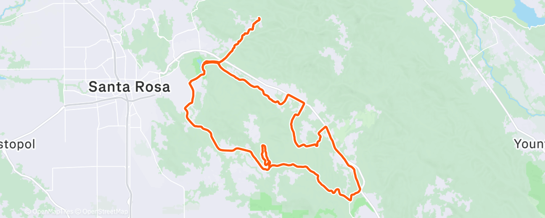 Map of the activity, Morning Ride