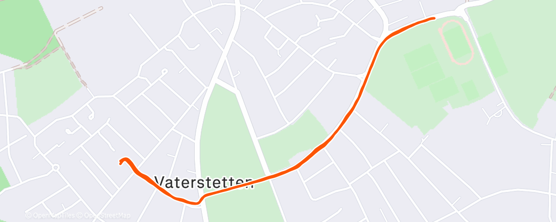 Map of the activity, Lauf am Morgen