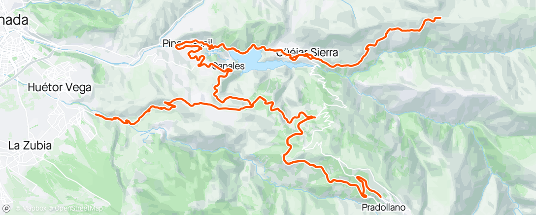 Mapa de la actividad (Sierra Nevada #9)