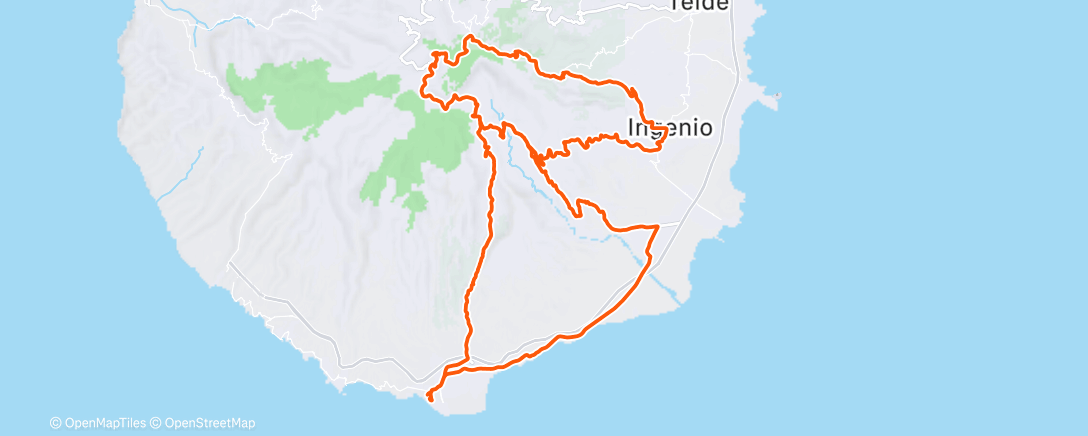 Mappa dell'attività Ciclismo