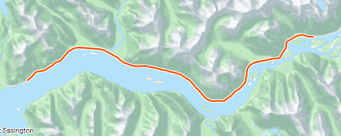 Map of the activity, ROUVY - Race: Skeena River | Canada