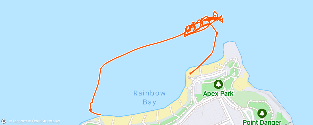 Mapa da atividade, Surf le matin