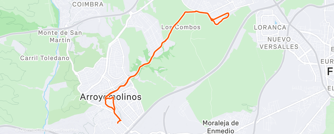 Map of the activity, “Días de perros”, Carlos Ares 🎸 ft. 🏃‍♂️ Rodaje de frío, llovizna y vendaval 😮‍💨