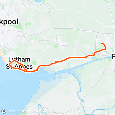 lytham | 34.0 km Running Route on Strava