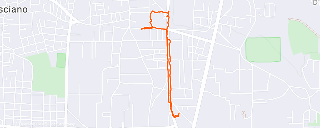 Map of the activity, Camminata pomeridiana