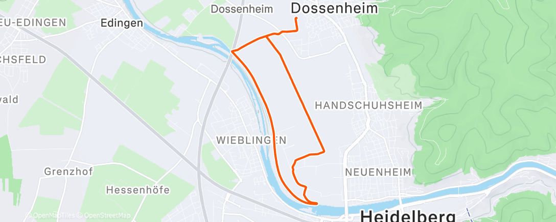 Mapa de la actividad (Lauf am Mittag)