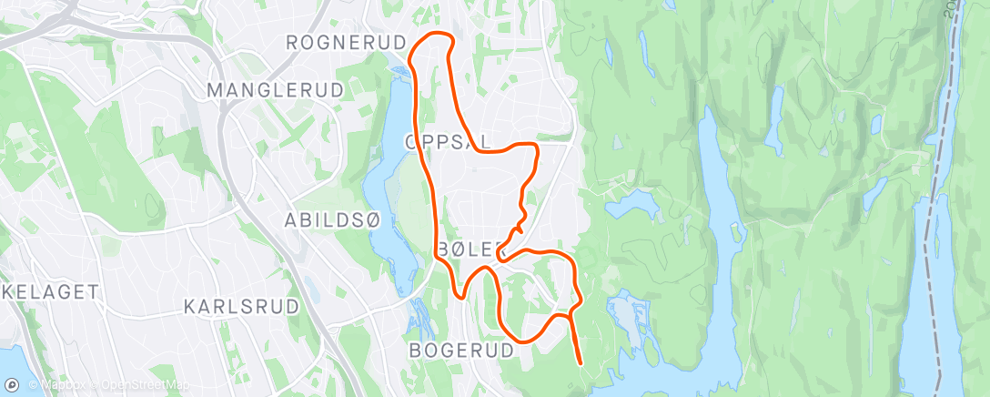 Carte de l'activité Bøler/Oppsal