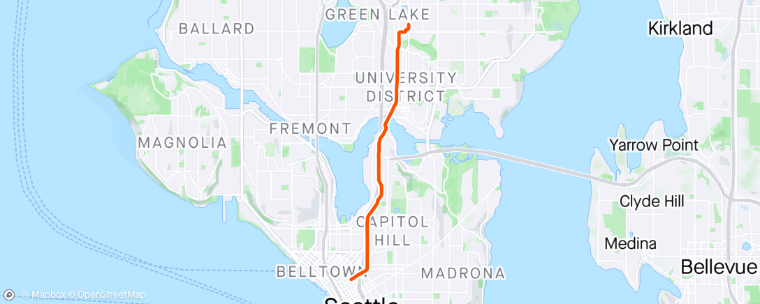Map of the activity, Commute home.  Bike Everywhere Month Day 4