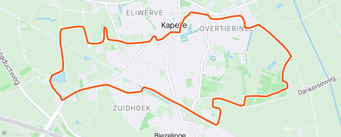 Map of the activity, Rondje Kapelle!🚶🏼‍♂️