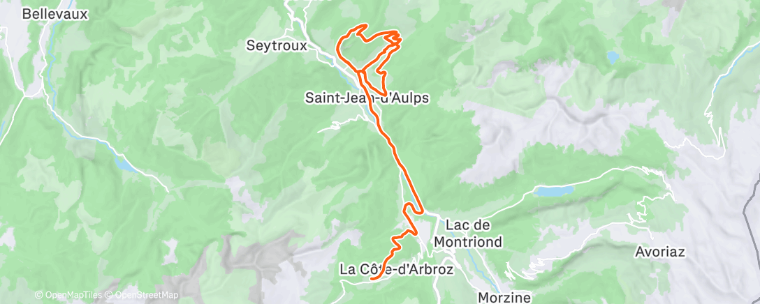 Map of the activity, Afternoon E-Mountain Bike Ride