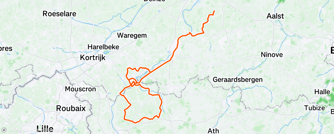 Map of the activity, Morning Ride