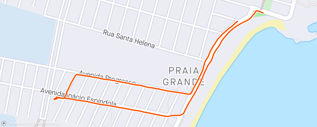 Map of the activity, Corrida na hora do almoço