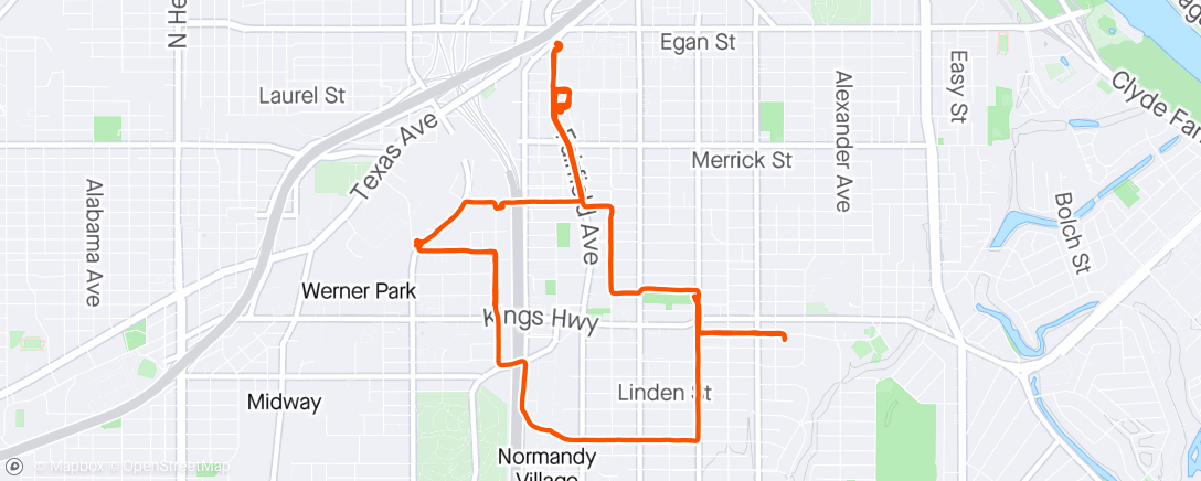 Map of the activity, Bike Crawlin'