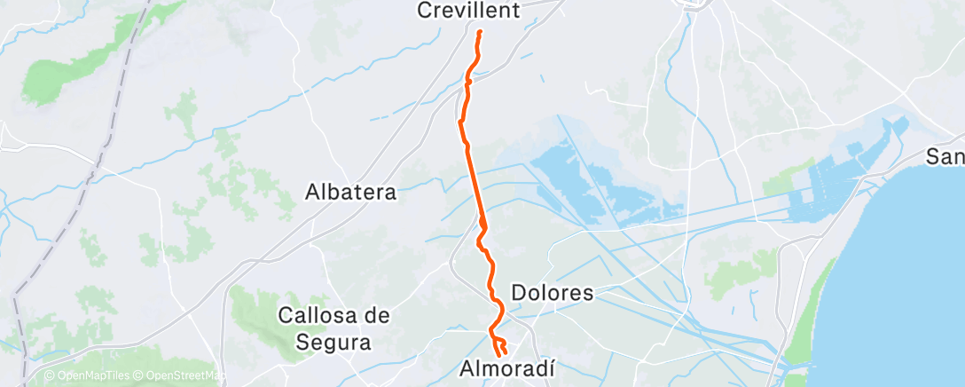 Map of the activity, Bicicleta everywhere