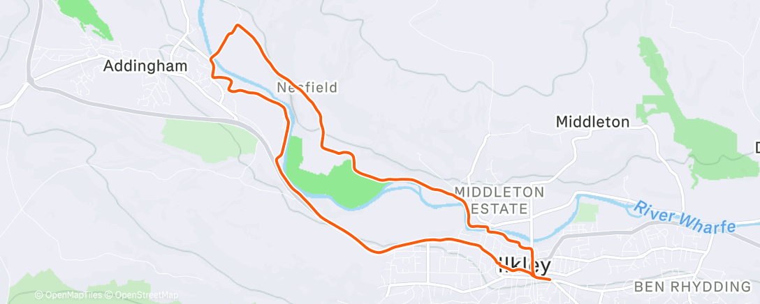 Map of the activity, Birthday Walk