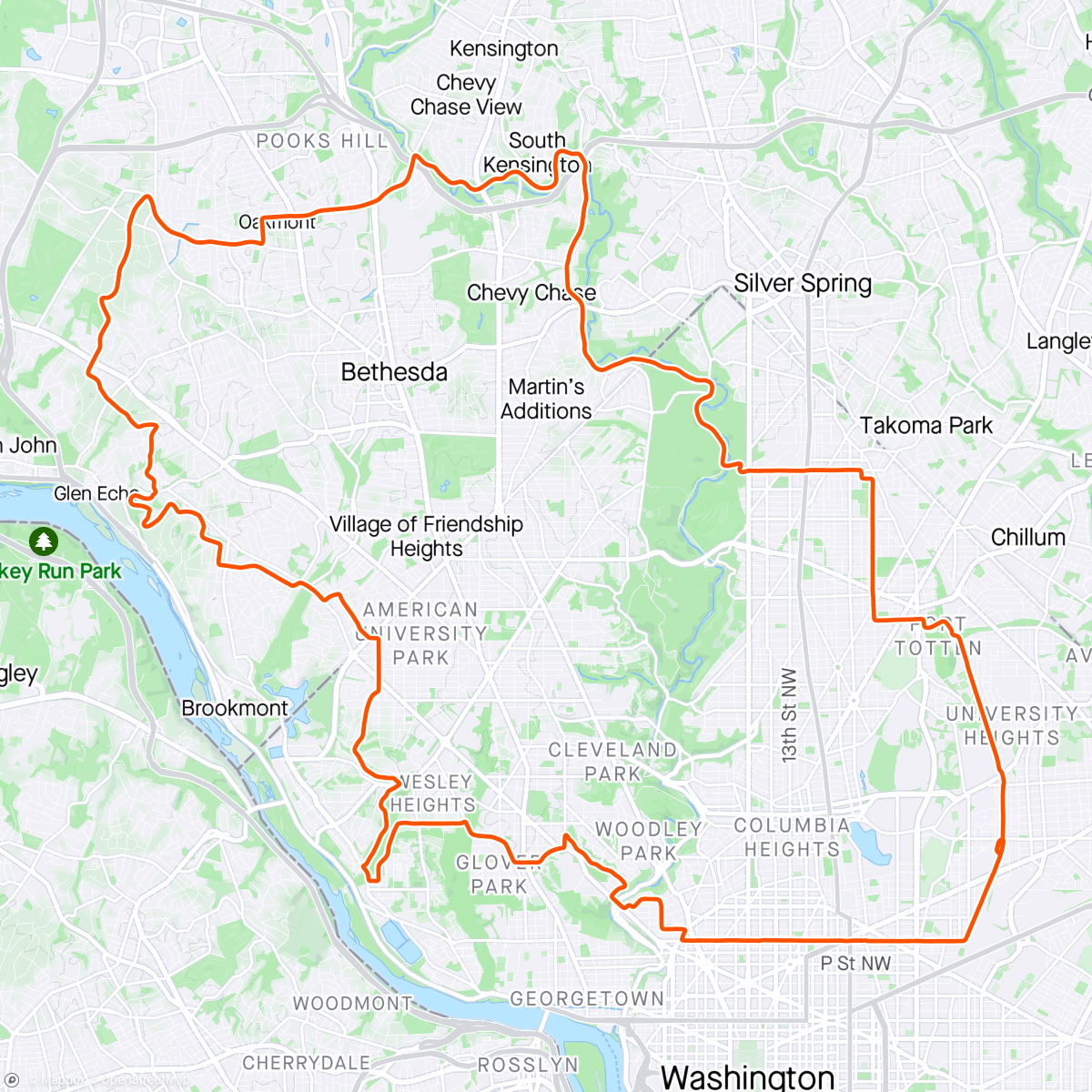 Mappa dell'attività Downtown Breakaway The Mormon Hill in Theory Version