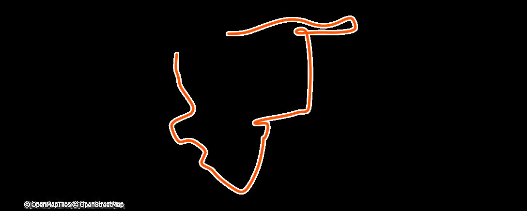 Map of the activity, Fahrt am Morgen