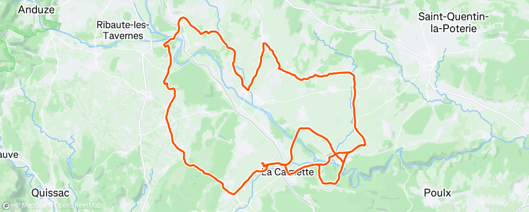 Map of the activity, Sortie vélo le matin