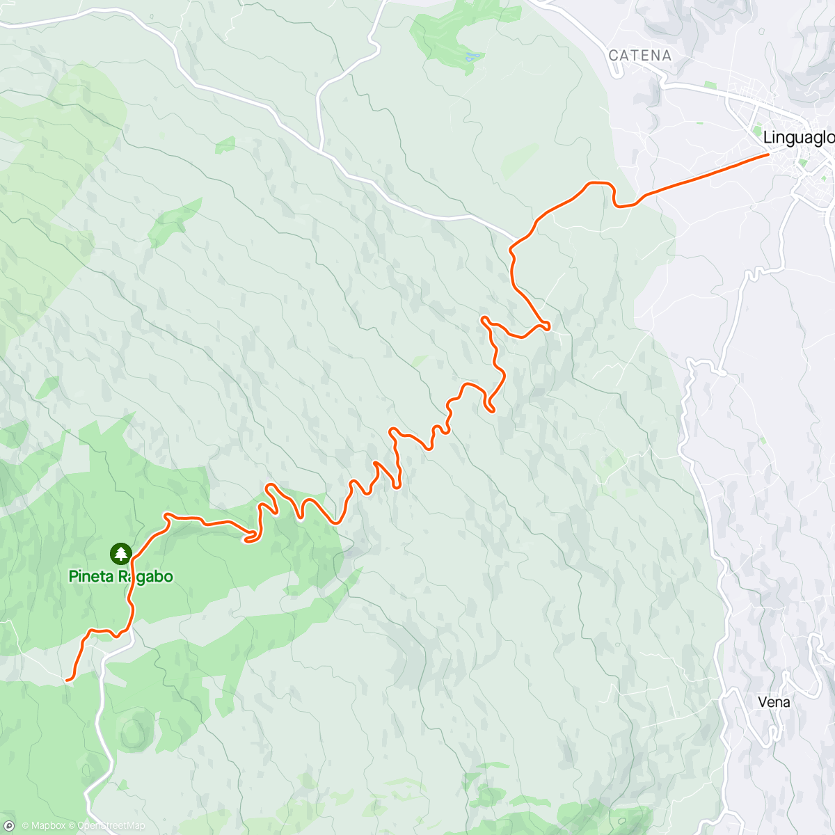 Map of the activity, BKOOL - Etna Nord HC